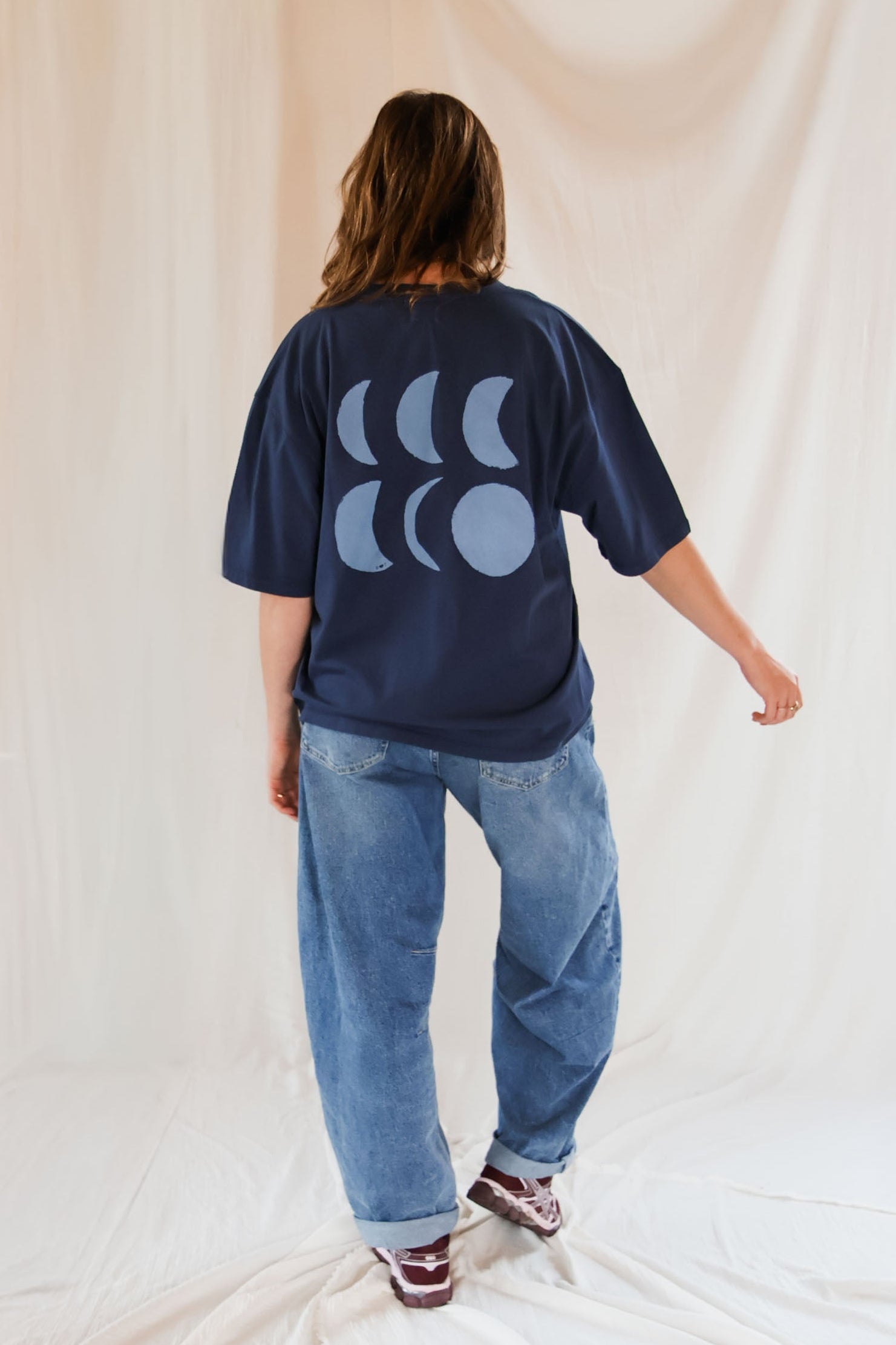 Ella and Rapha To The Moon t-shirt donna blu