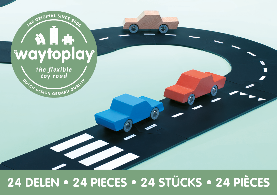 Waytoplay Highway Pista Macchinine 24 Pezzi 376 cm