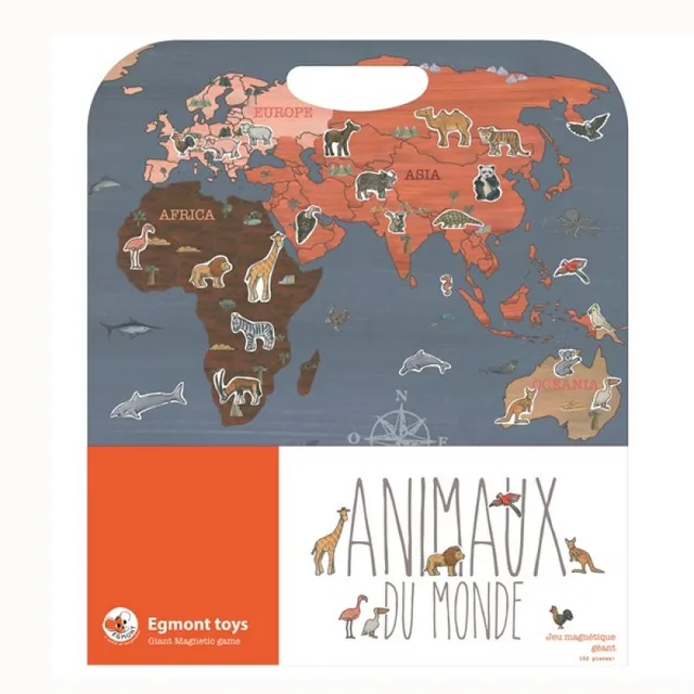 Egmont Toys Planisfero cartella magnetica animali