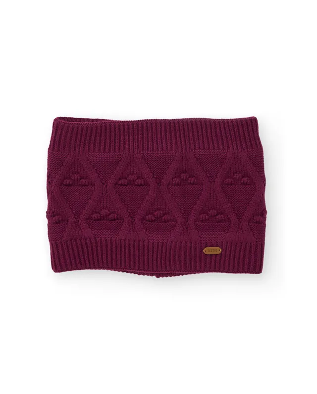 Tuc Tuc scaldacollo maglia bordeaux bimba