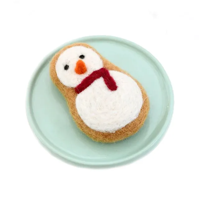 Tara Treasures Snowman Cookie biscotto feltro pupazzo neve