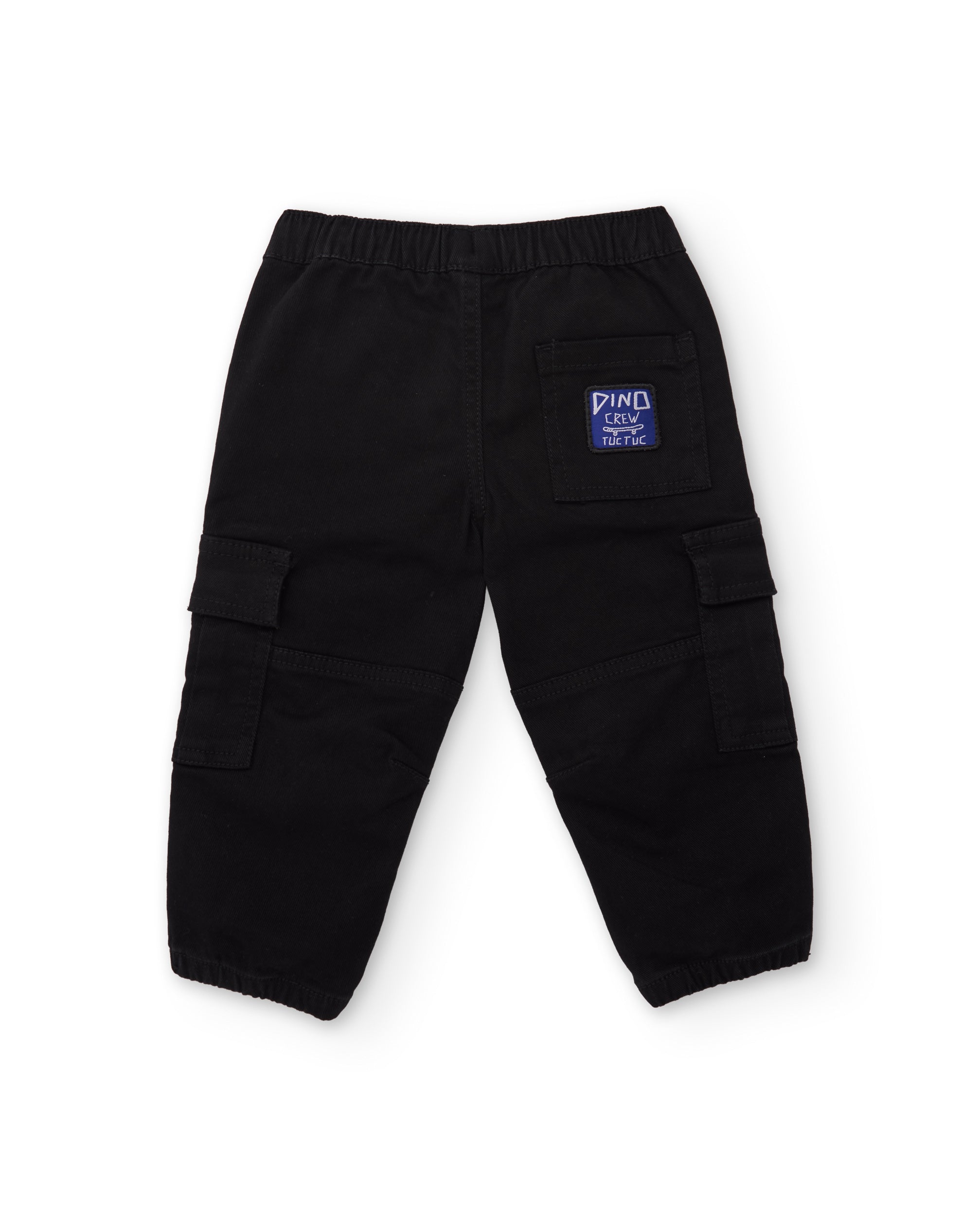 Tuc Tuc jogger bambino nero twill con tasche