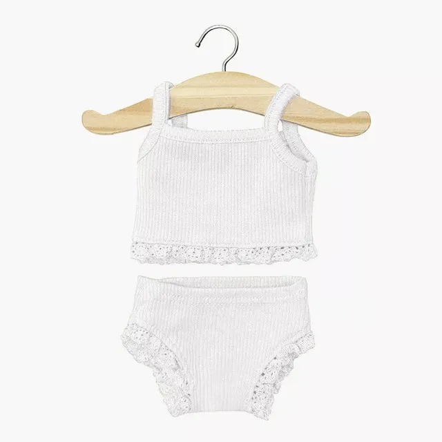 Paola Reina canotta coulotte vestito bambola 34 cm cotone