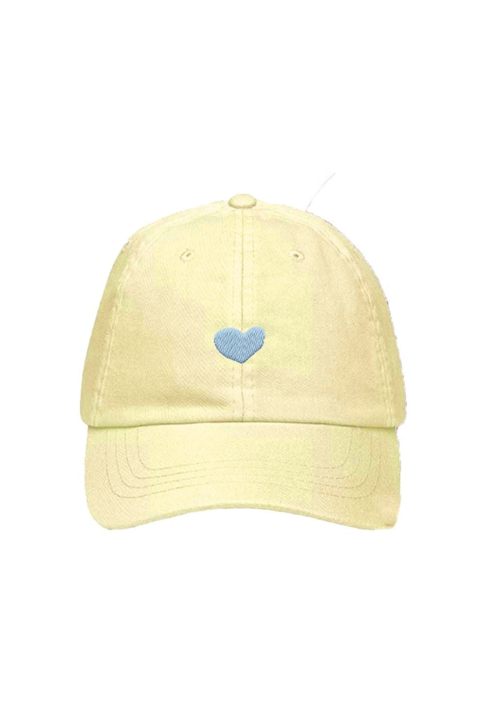 Ella and Rapha Heart cappellino giallo burro taglia unica