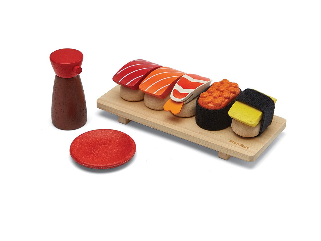 PlanToys Sushi Set gioco simbolico in legno