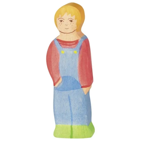 Holztiger Bambino in piedi figura in legno 10,3 cm