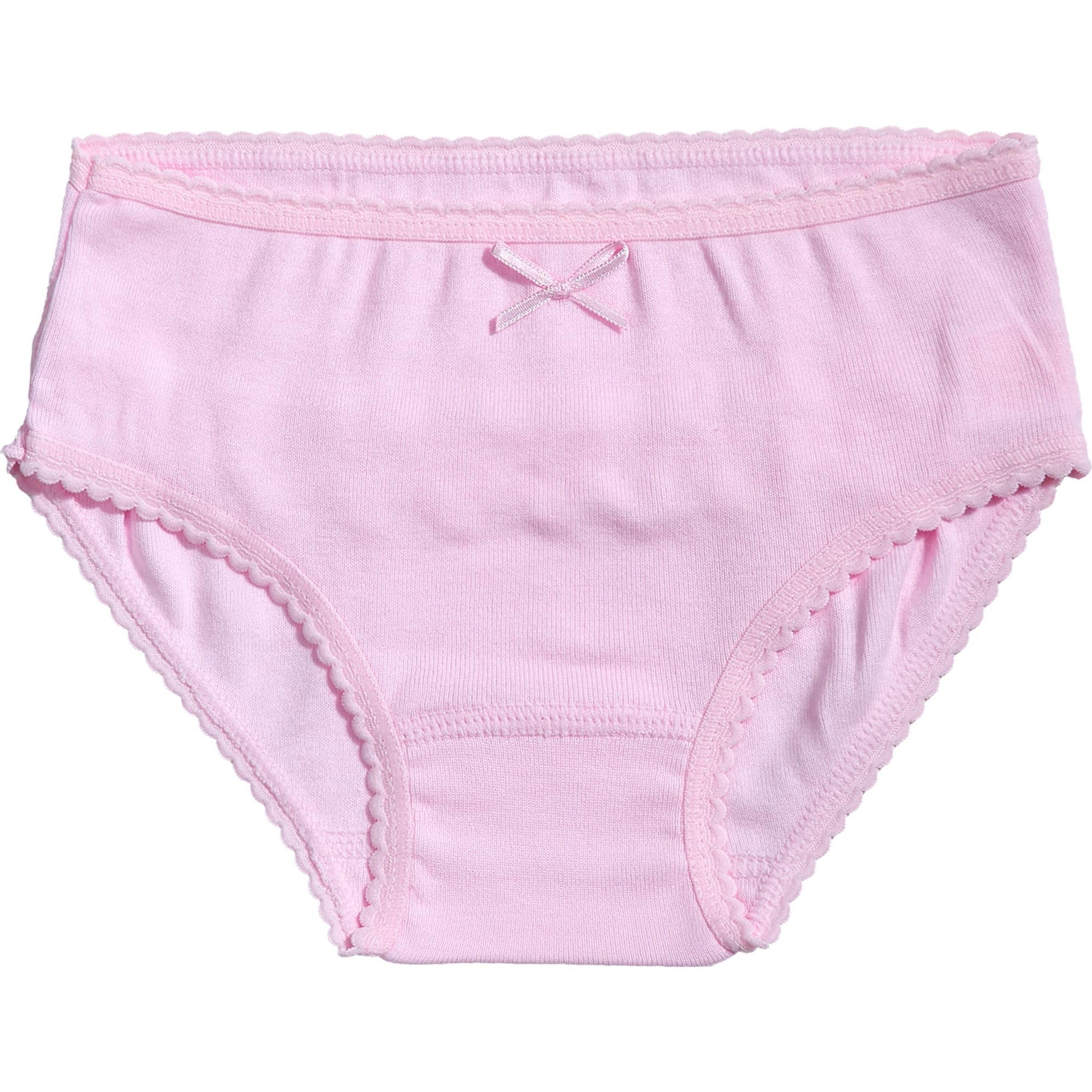 Babidu slip bambina cotone con volant bianco
