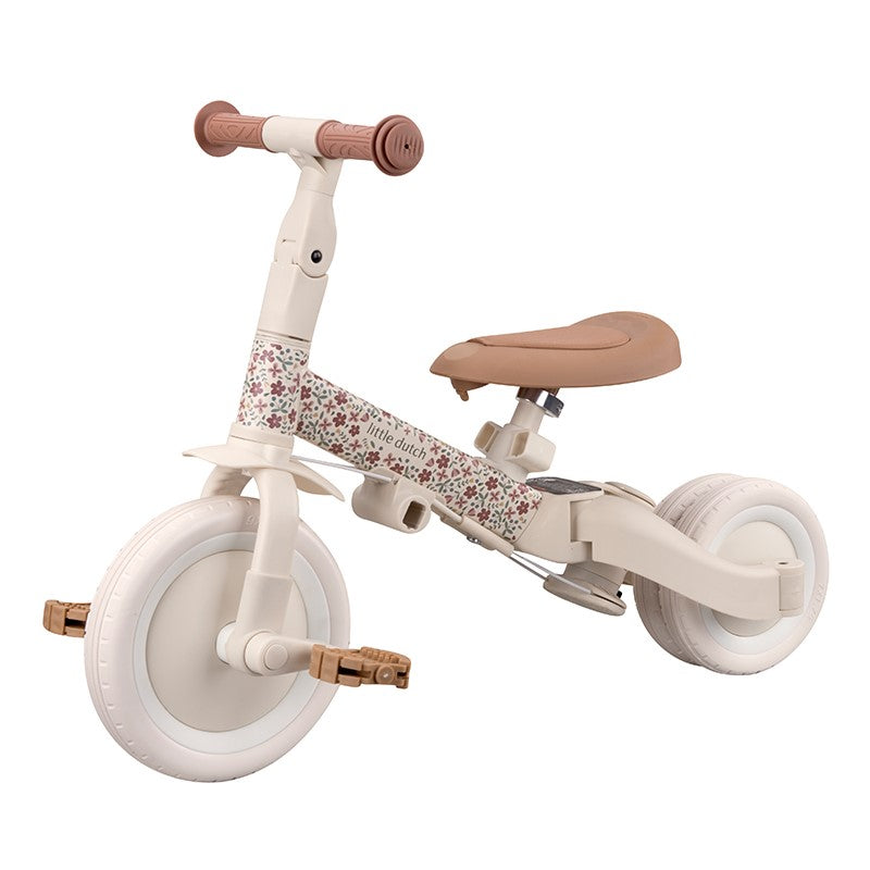 Little Dutch triciclo evolutivo fiori bianco con spinta