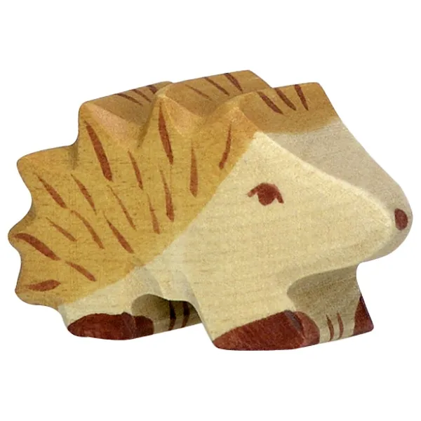 Holztiger porcospino piccolo figura in legno 5 cm