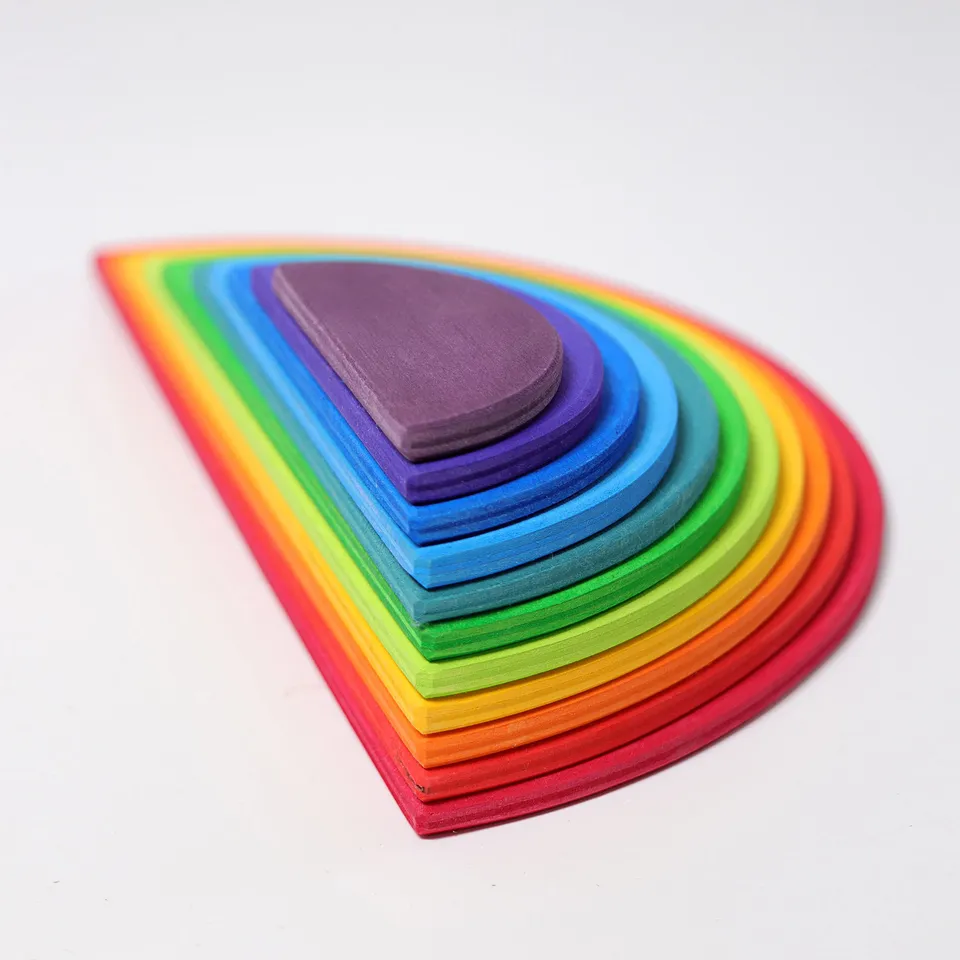 Grimm's Arcobaleno Semicerchi Primari gioco legno 11 pezzi