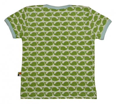 Loud & Proud balene verdi t-shirt cotone organico