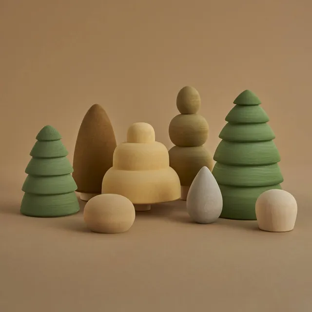 Raduga Grez Summer Forest set 8 alberi in legno