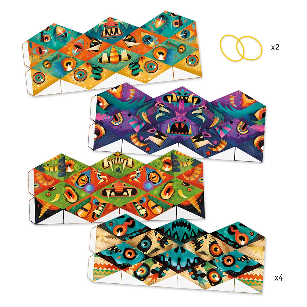 Djeco Kaleido origami caleidocicli mostri 4 soggetti