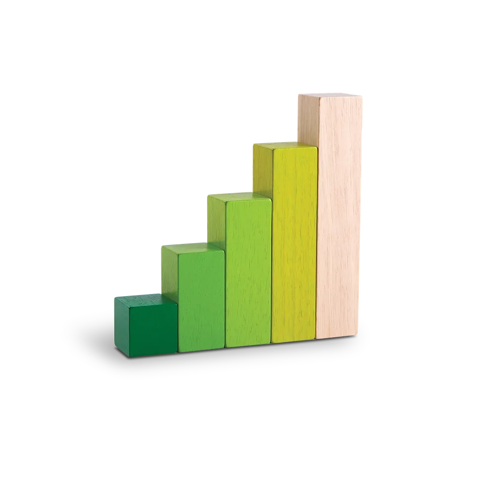 Plan Toys Ordering Blocks gioco matematico in legno