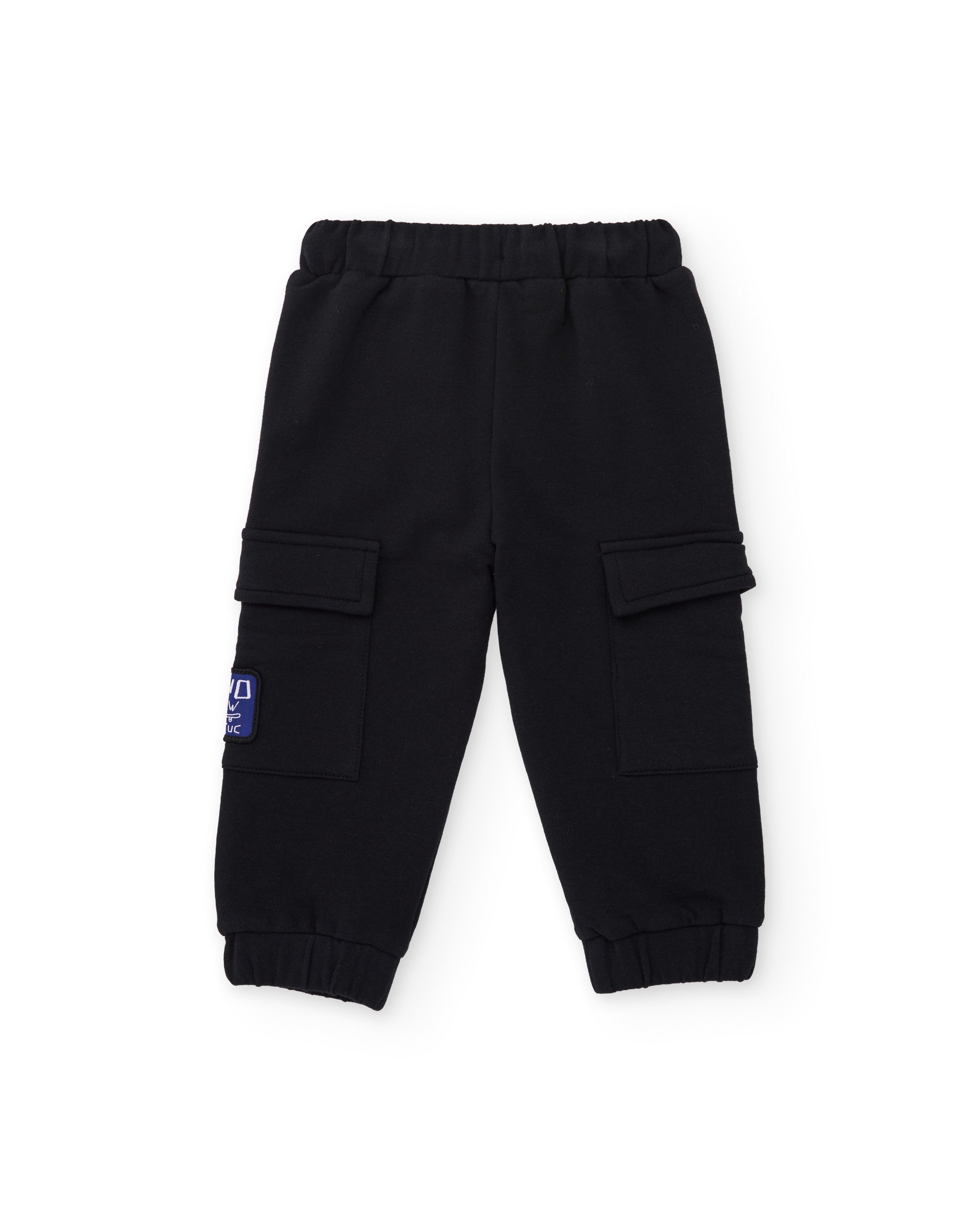 Tuc Tuc Dino Roll pantaloni bimbo felpa neri cargo