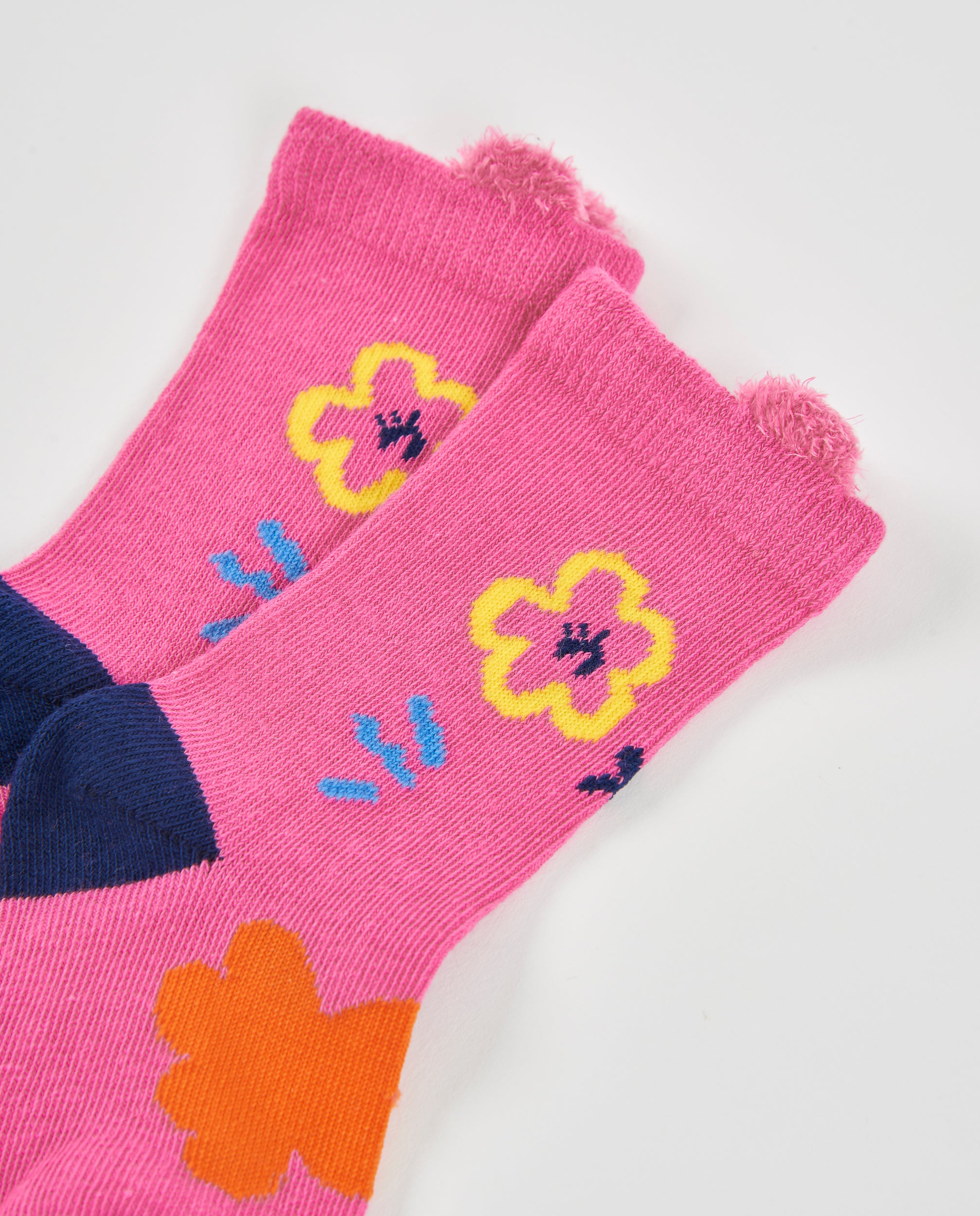 Tuc Tuc calzini cotone bambina fiori rosa 2 paia