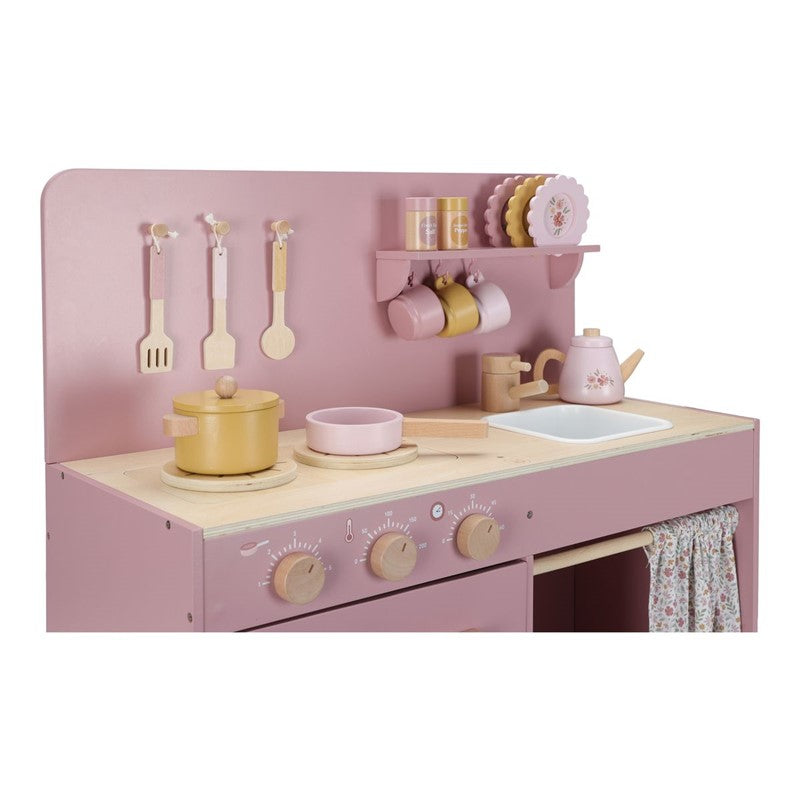 Little Dutch Cucina Rosa in Legno Giocattolo con Accessori