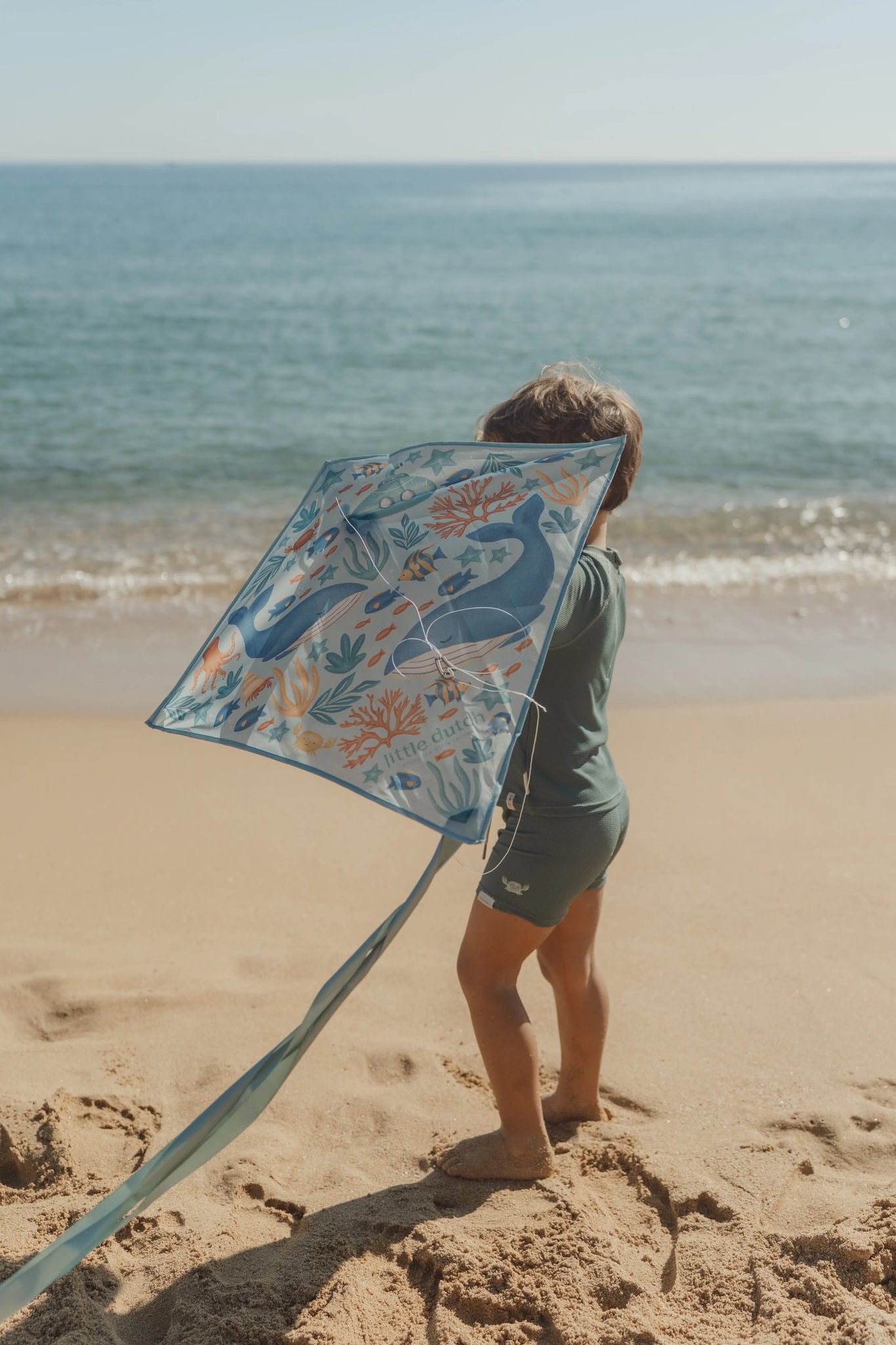 Little Dutch aquilone bambini blu oceano 65x65 animali marini
