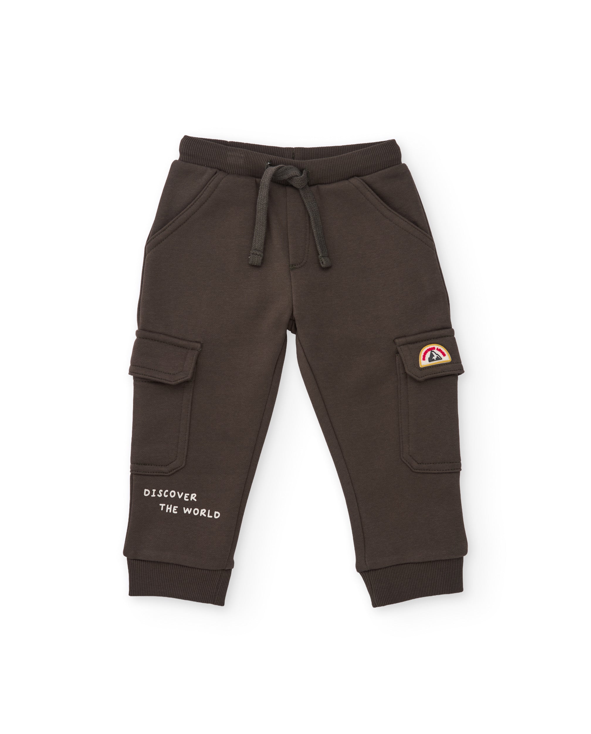 Tuc Tuc Little Explorer pantaloni cargo felpati marrone scuro