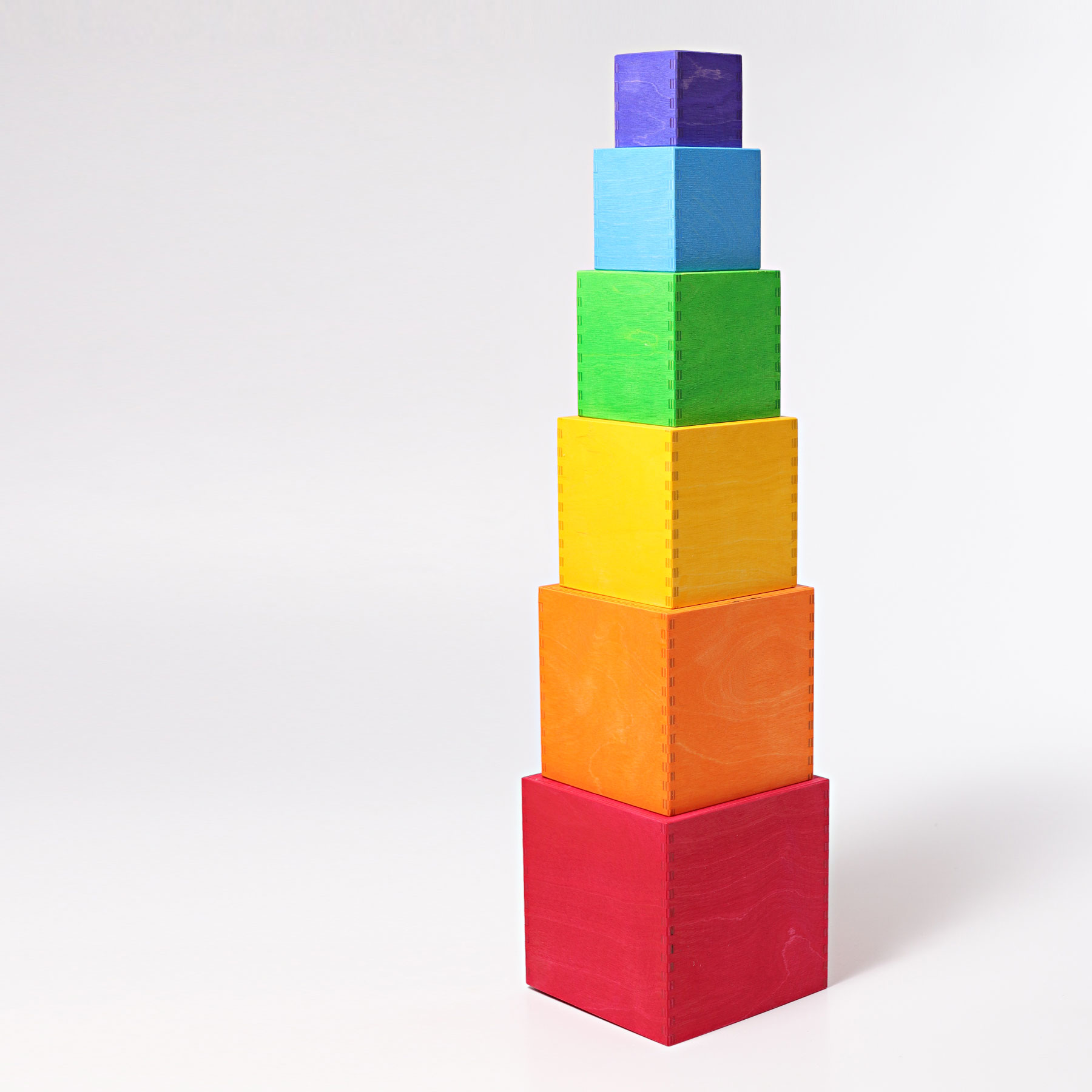 Grimm's Large Rainbow cubi impilabili set 6 pezzi legno