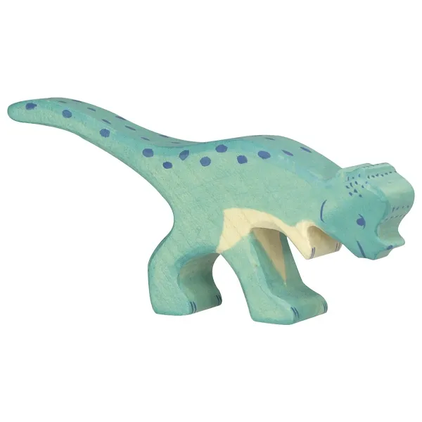 Holztiger Dinosauro Pachycephalosaurus figura legno