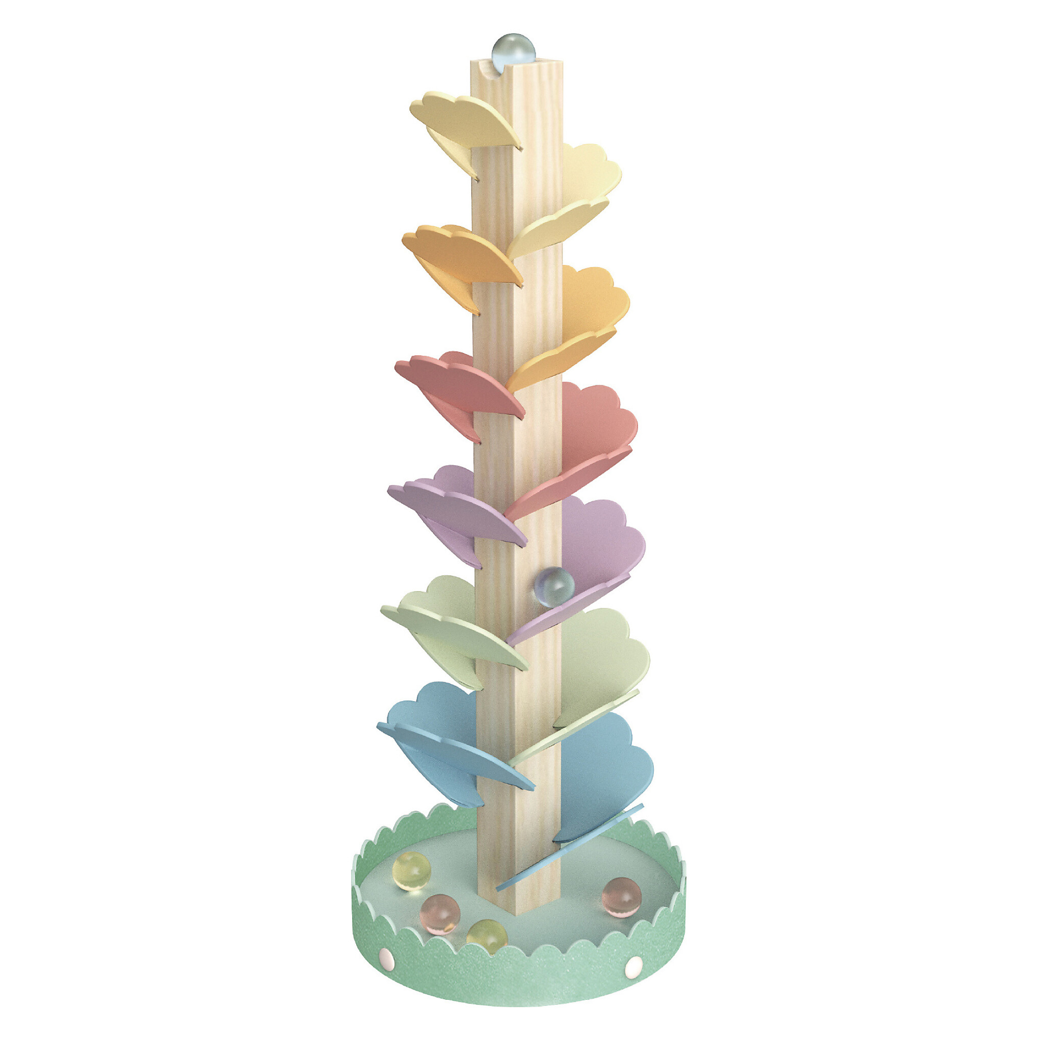 Tooky Toy Albero Sonoro Arcobaleno gioco legno Pastello