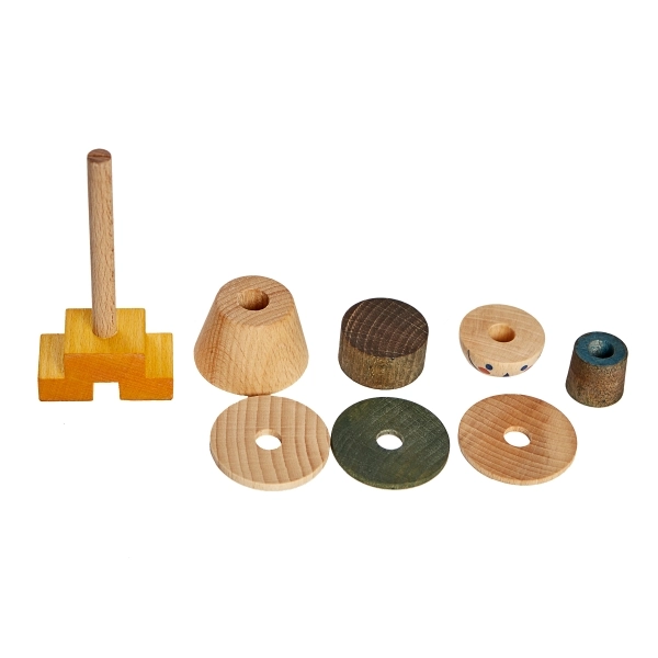 Wooden Story Numero 3 impilabile legno personaggio