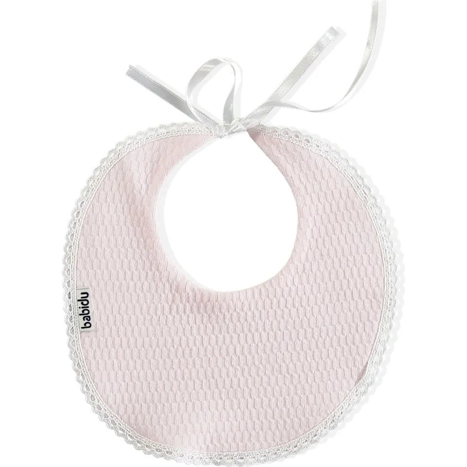 Babidu Bavaglino Rotondo Cotone Bianco Impermeabile