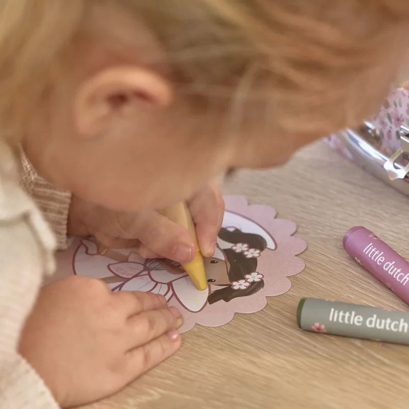 Little Dutch Valigetta Creativa Rosa Set Disegno