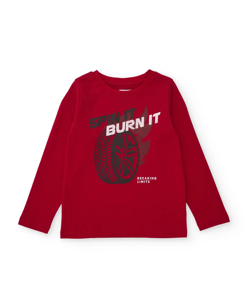 Tuc tuc Memories On Wheels maglia bimbo rossa manica lunga