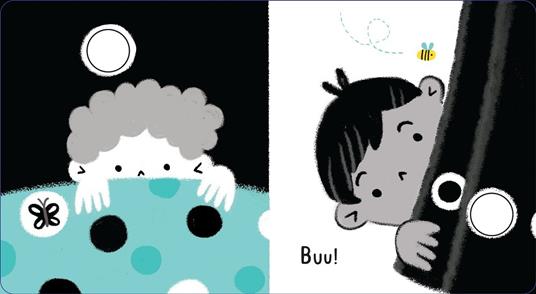 Usborne Ciao Bebè libro cartonato bianco e nero 12 pagine