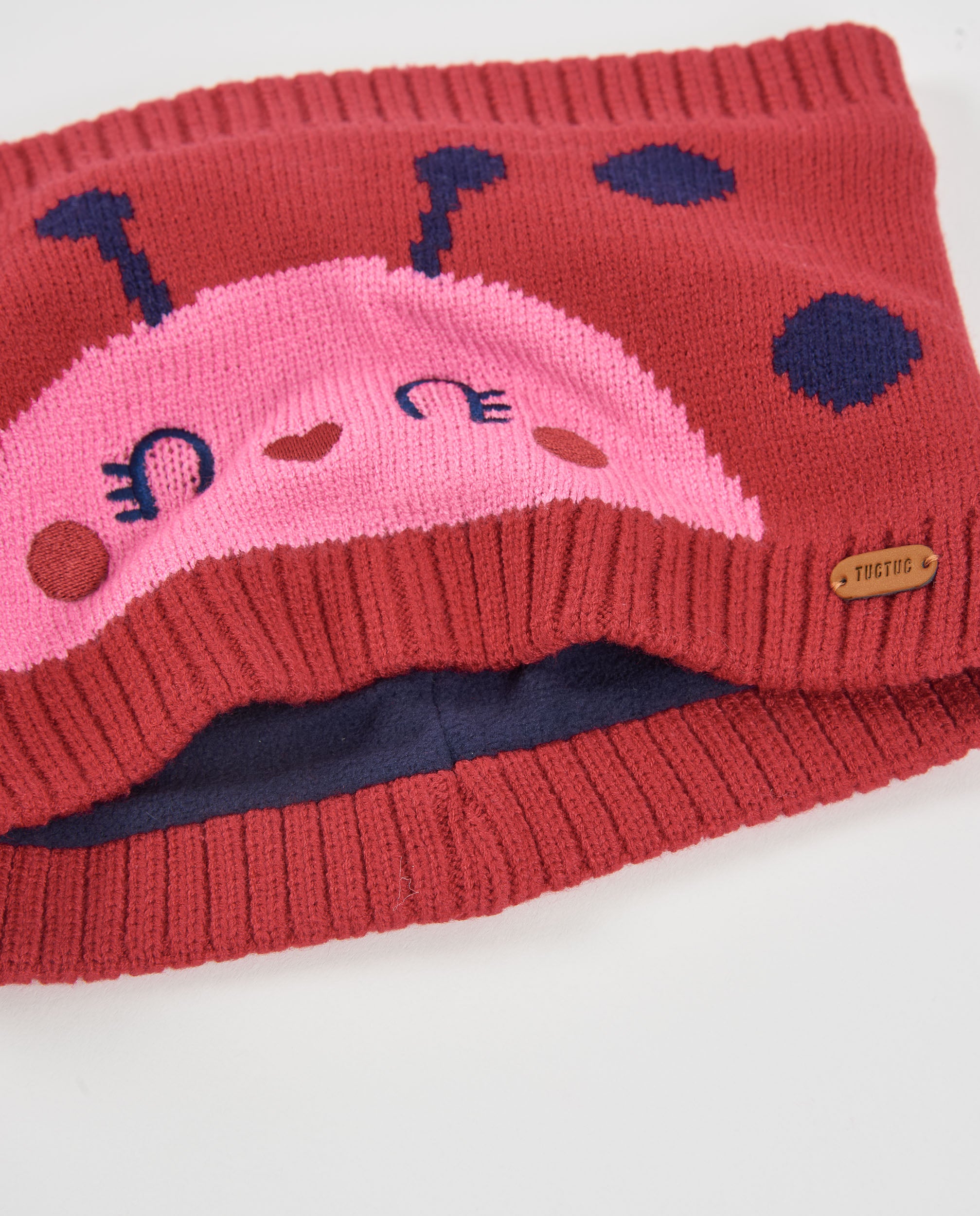 Tuc Tuc Good Wood set bimba rosso cappello scaldacollo