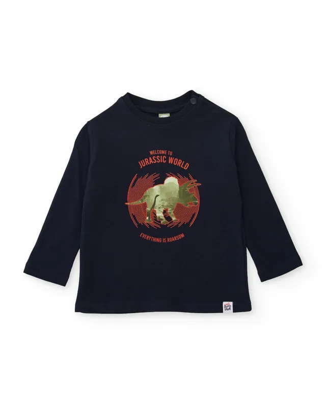 Tuc tuc Cool Dinosaur maglia manica lunga blu dinosauro