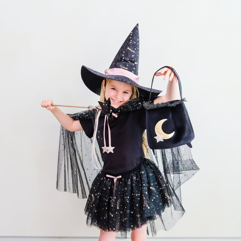 Mimi&Lula Tutù Nero Stelle Costume Halloween 30 cm