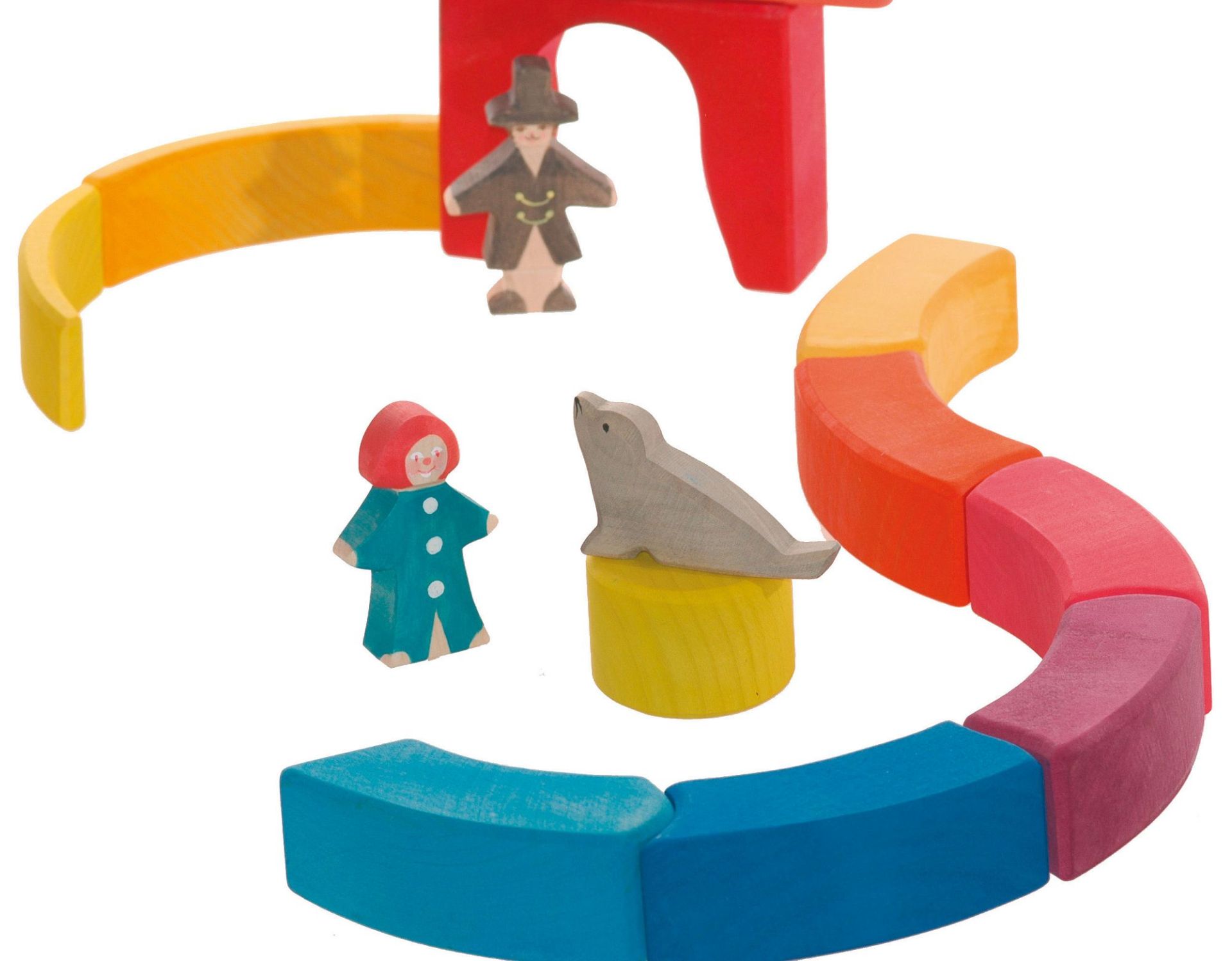 Ostheimer Circo Arcobaleno set costruzioni in legno