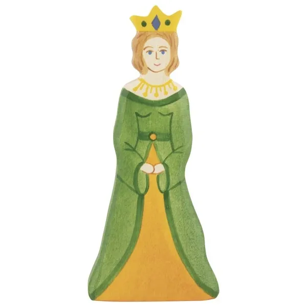 Holztiger Regina in Piedi figura legno dipinta a mano