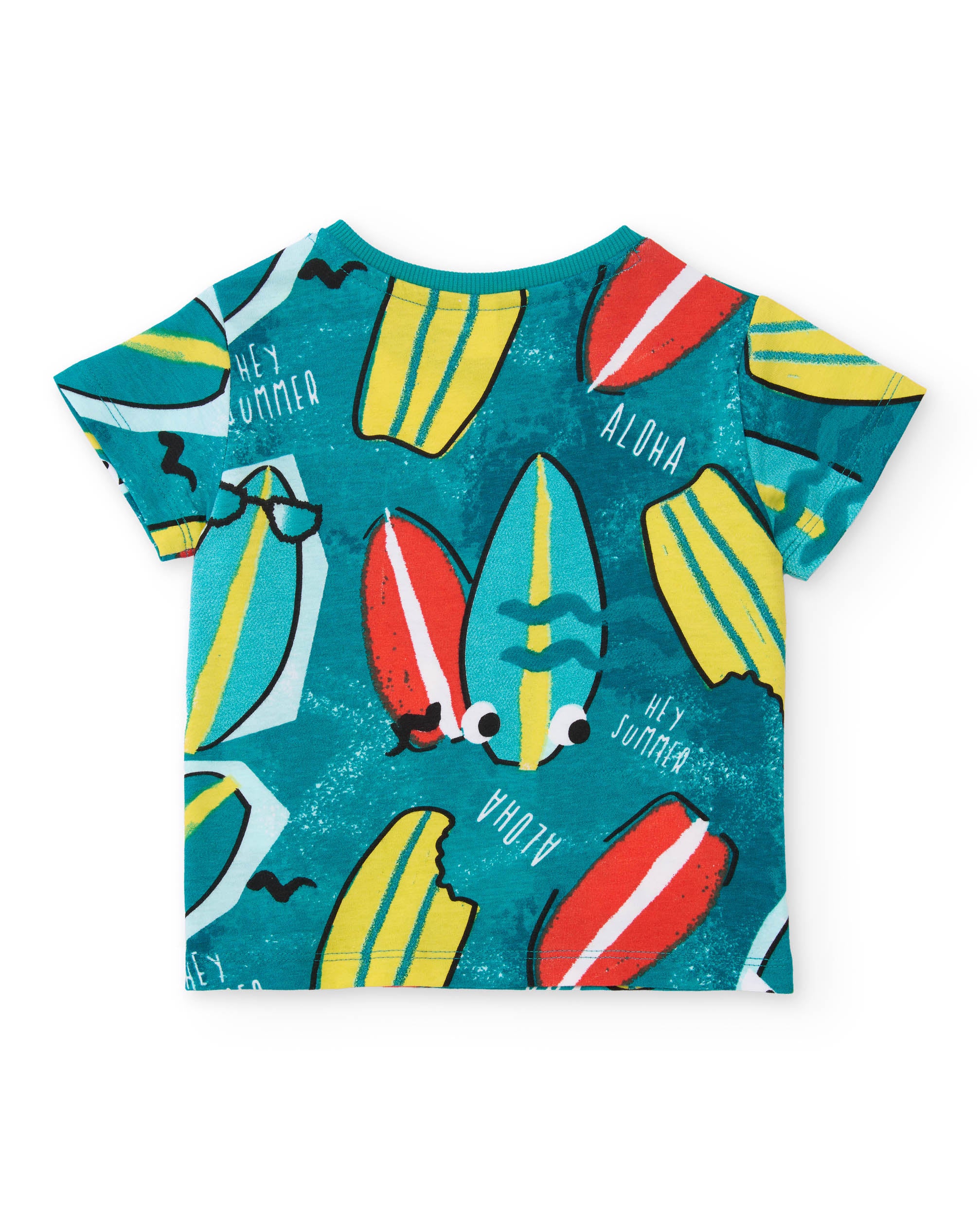 Tuc Tuc Completo Bimbo Maglia e Shorts Surf Turchese