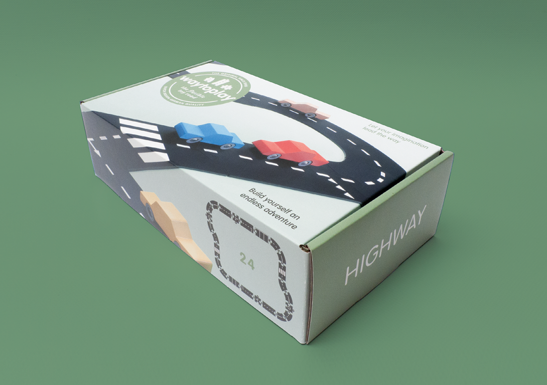 Waytoplay Highway Pista Macchinine 24 Pezzi 376 cm