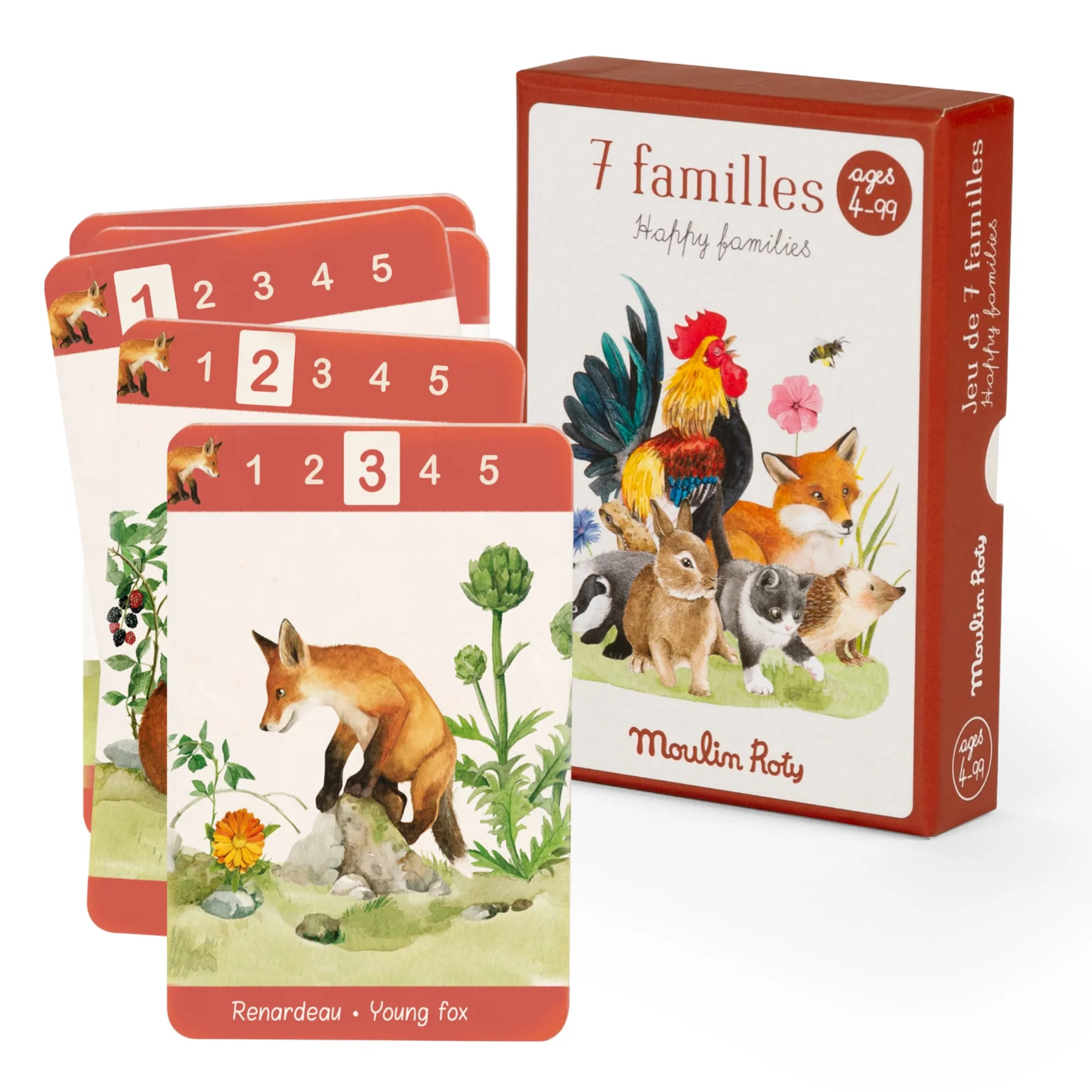 Moulin Roty Le Jardin 7 famiglie carte gioco