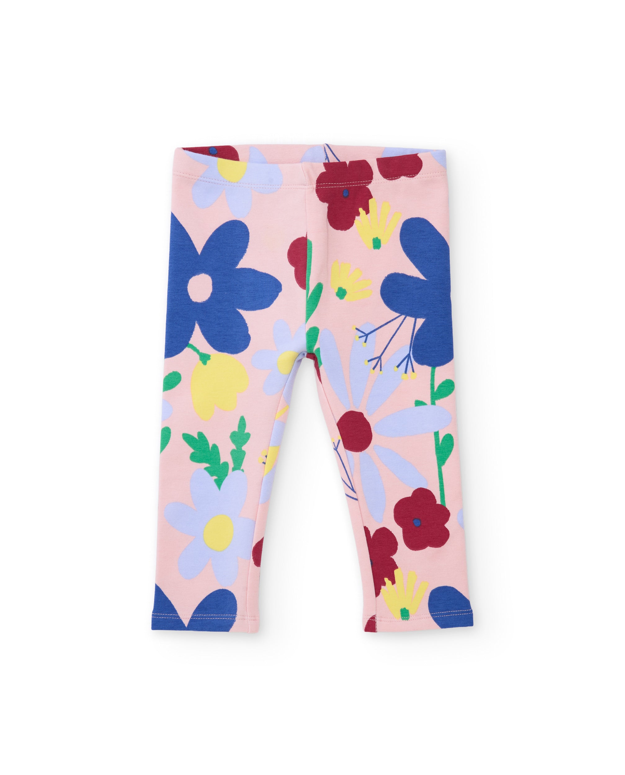 Tuc Tuc leggings bambina rosa chiaro felpati a fiori