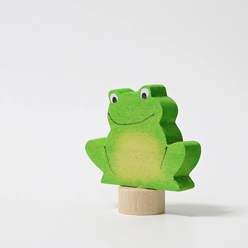 Grimm's Rana Verde Figura Decorativa Legno 4,5 cm
