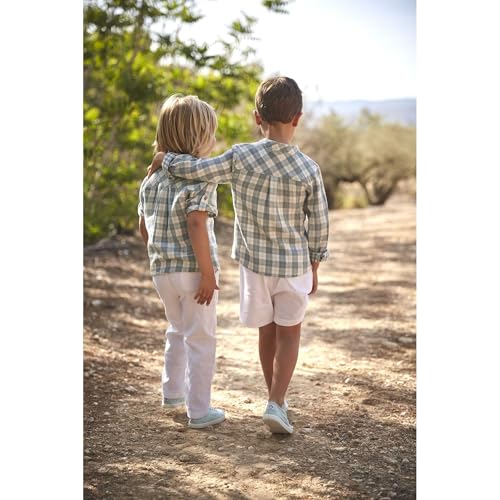 Babidu camicia a quadri completo bambino 8 anni cotone