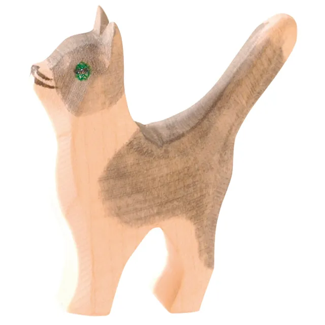 Ostheimer gatto coda su figura in legno 5 cm massello