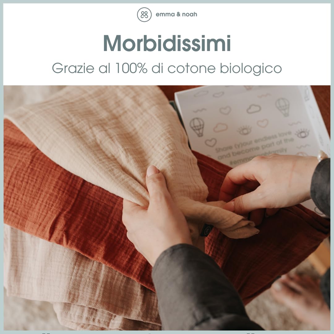 emma & noah Pannolini Garza 70x70 Frutteto 3 pz Bio