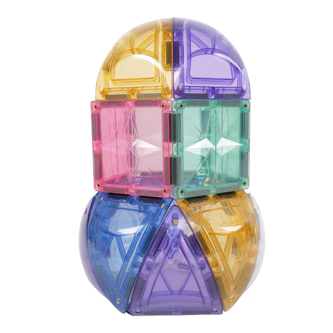 Cleverclixx Curved Dome costruzioni magnetiche 34 pezzi pastel