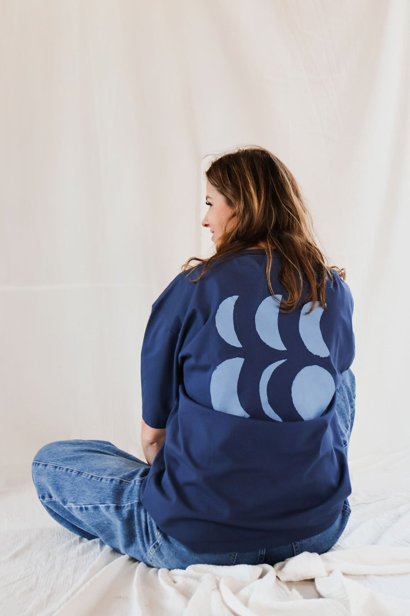 Ella and Rapha To The Moon t-shirt donna blu
