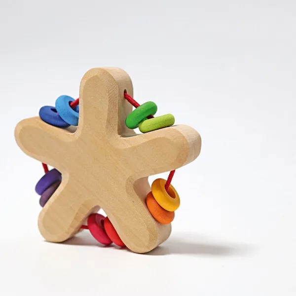 Grimm's Sonaglio Stella Legno Neonato primi giochi