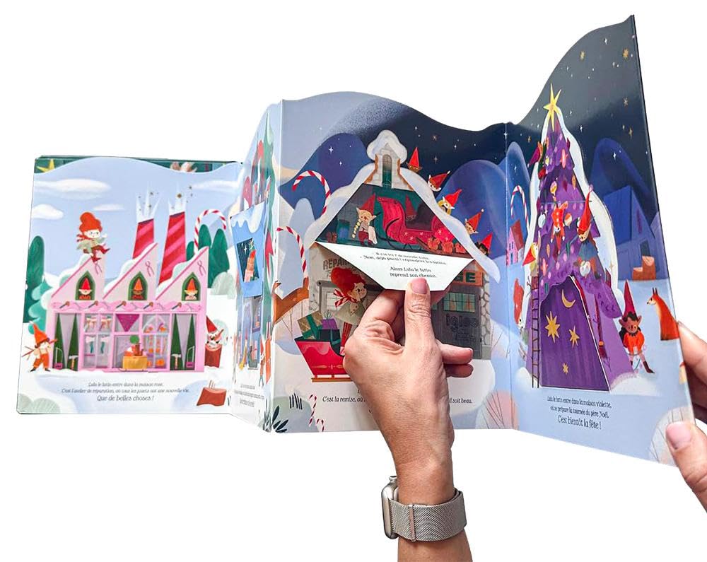 Gallucci Villaggio dei folletti di Babbo Natale libro alette