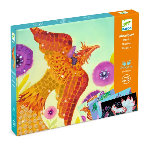 Djeco Mystical Creatures set mosaico bambini 4 quadri