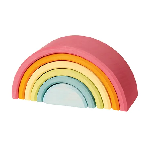 Grimm's Arcobaleno 6 Pezzi Gioco Legno Pastello